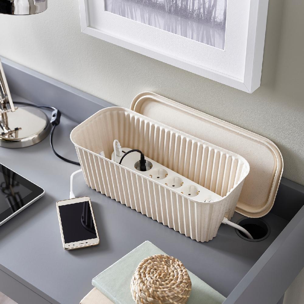 IKEA HÖNSNÄT Scatola Per I Cavi Naturale 38x18x14 Cm
