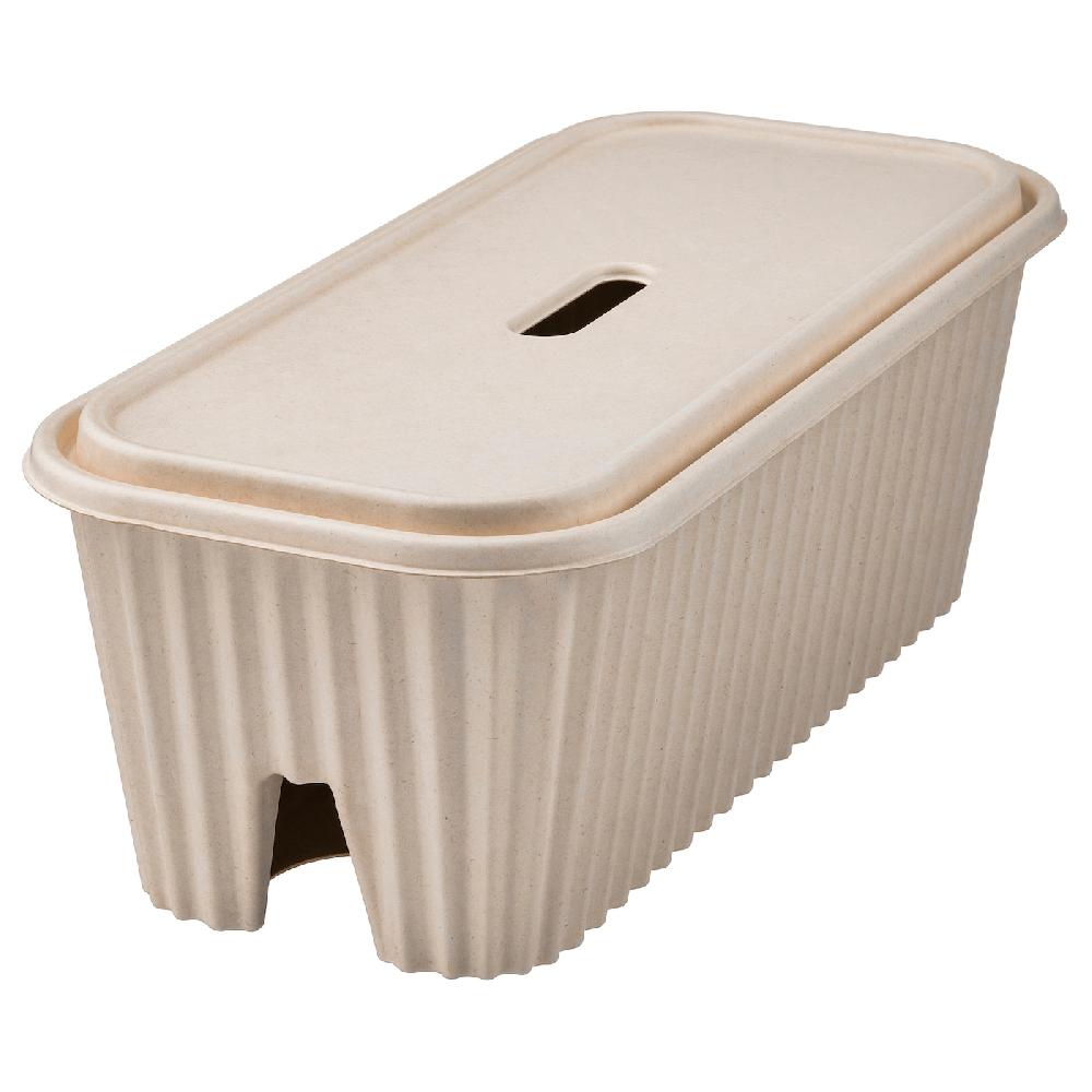 IKEA HÖNSNÄT Scatola per i cavi naturale 38x18x14 cm