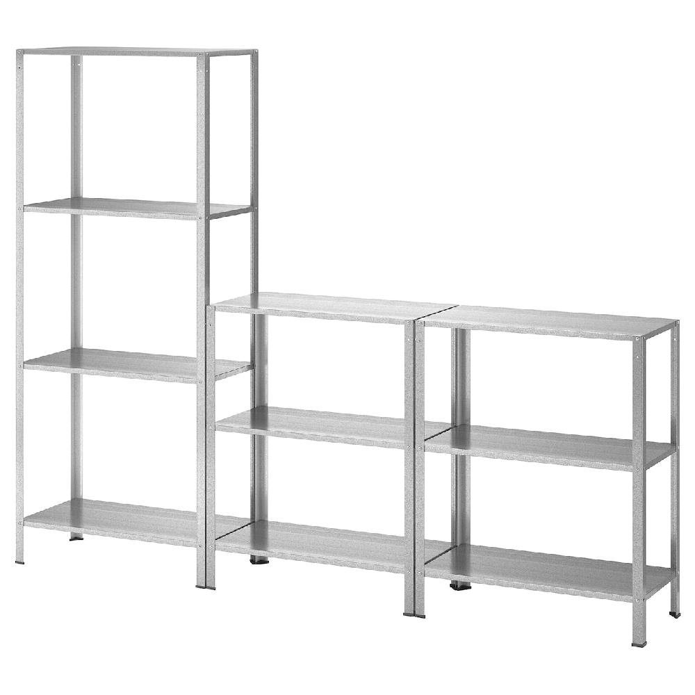 IKEA HYLLIS Scaffale da interno/esterno 180x27x74-140 cm