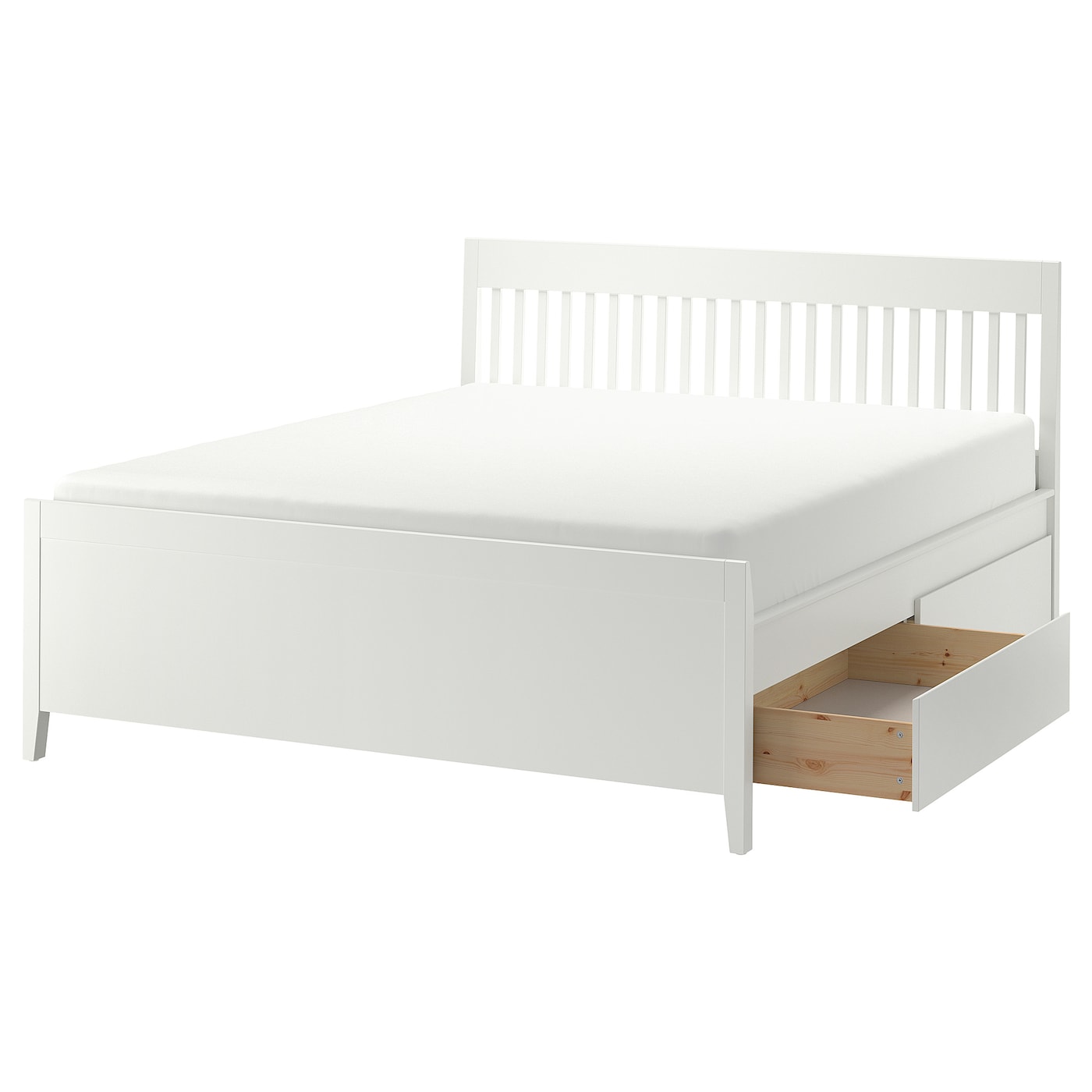 IKEA IDANÄS Struttura letto con cassetti bianco 180x200 cm