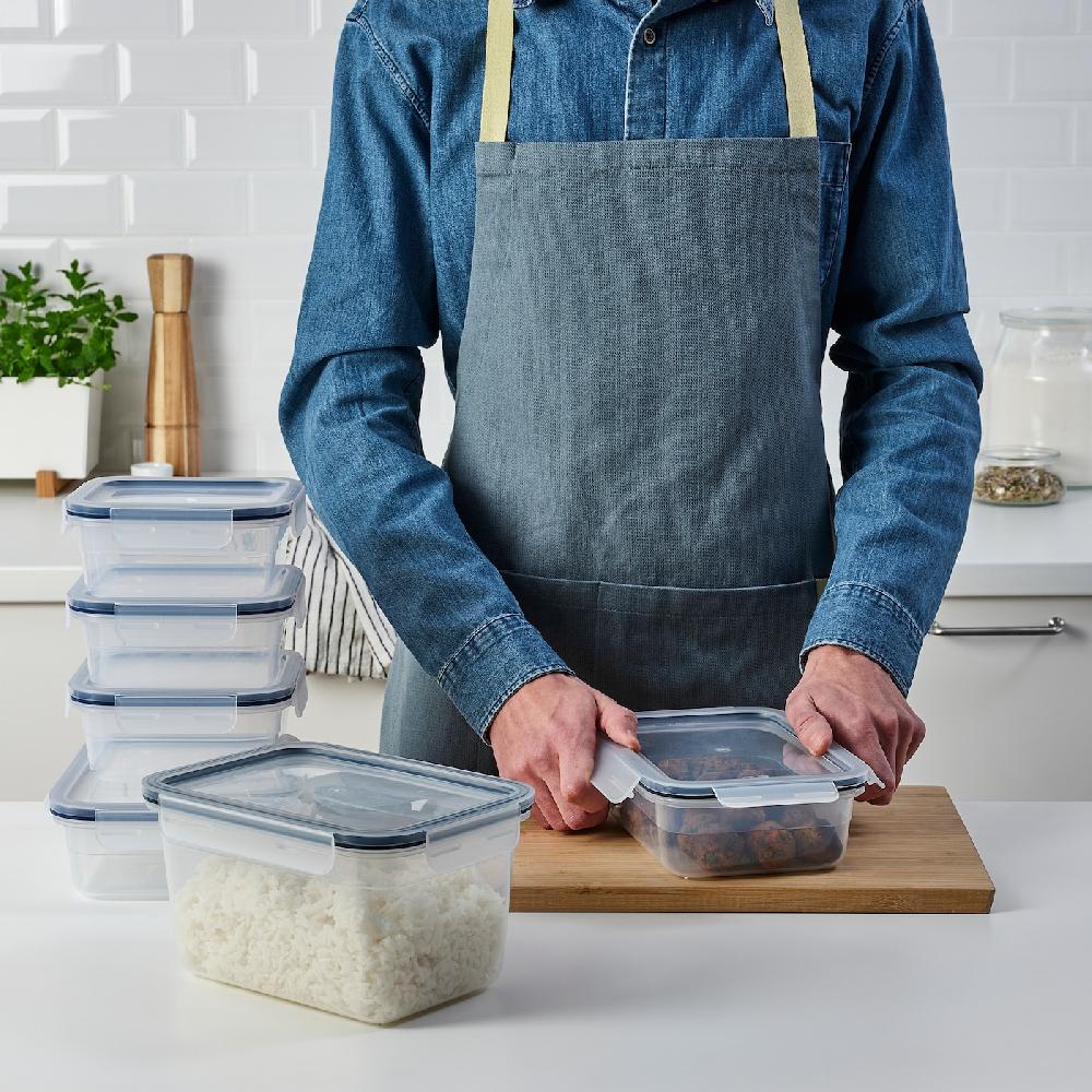 IKEA IKEA 365+ Set 6 Contenit Alim Con Coperchio Plastica