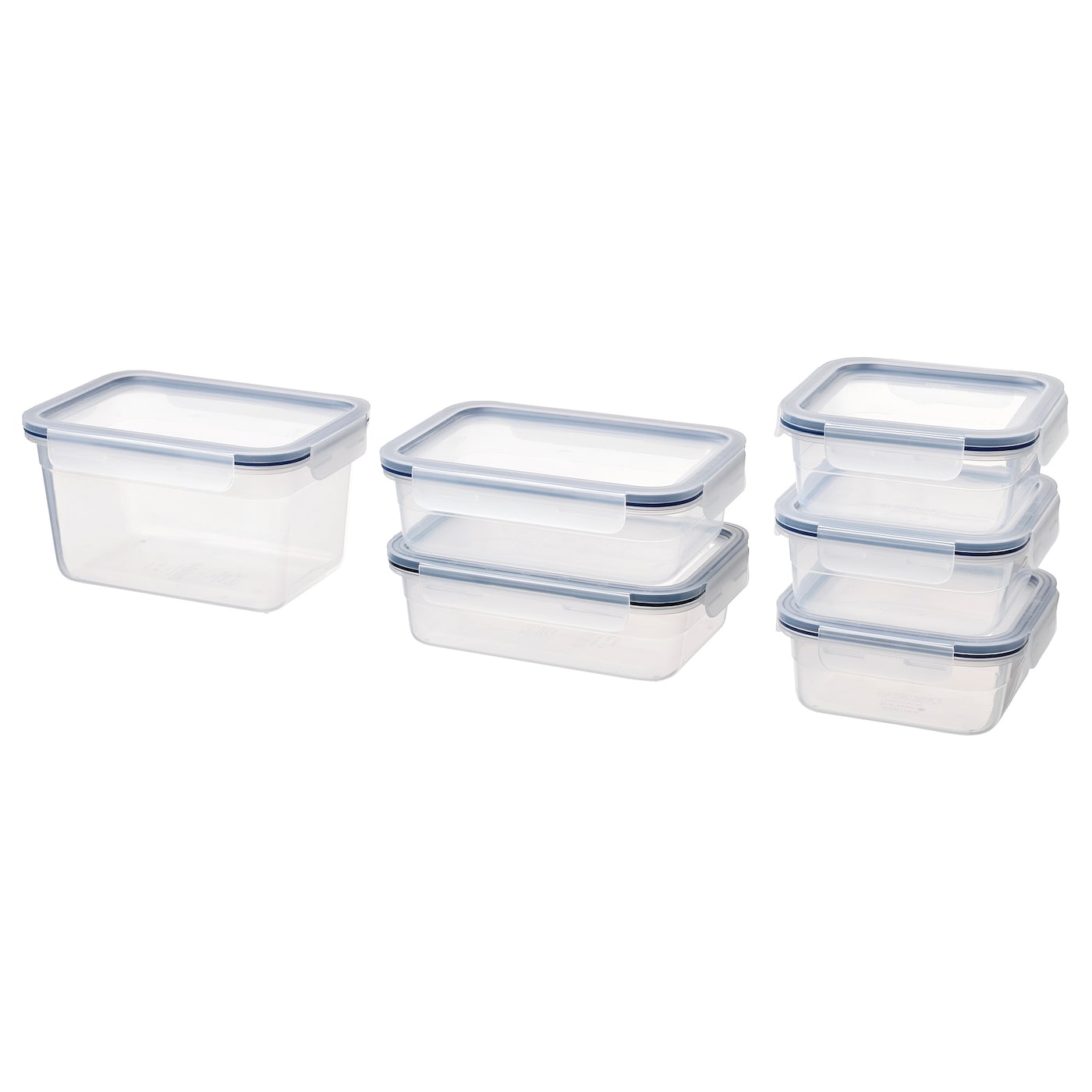 IKEA IKEA 365+ Set 6 contenit alim con coperchio plastica