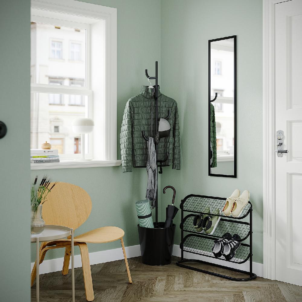 IKEA ÄLGANÄS Set Mobili Ingresso 2 Pezzi Nero