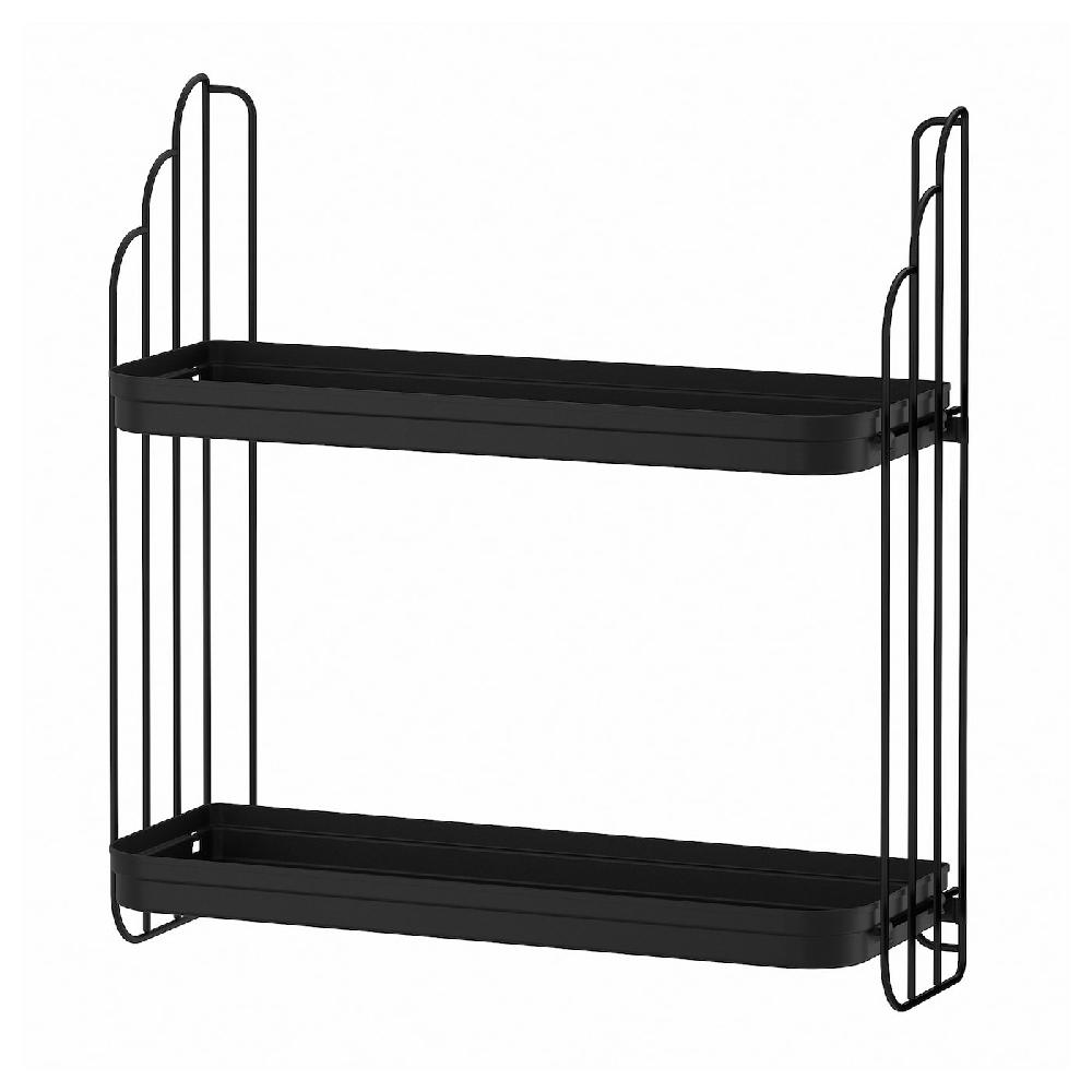 IKEA APOTEKARE Scaffale da parete nero 50x52 cm