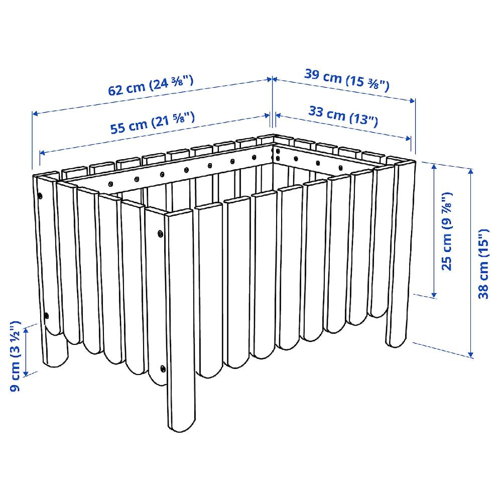 IKEA ASKHOLMEN Fioriera Marrone Scuro