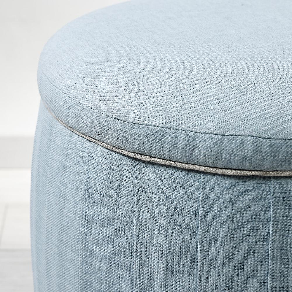 IKEA ÅTERLÖGA Pouf Con Contenitore/Kilanda Azzurro