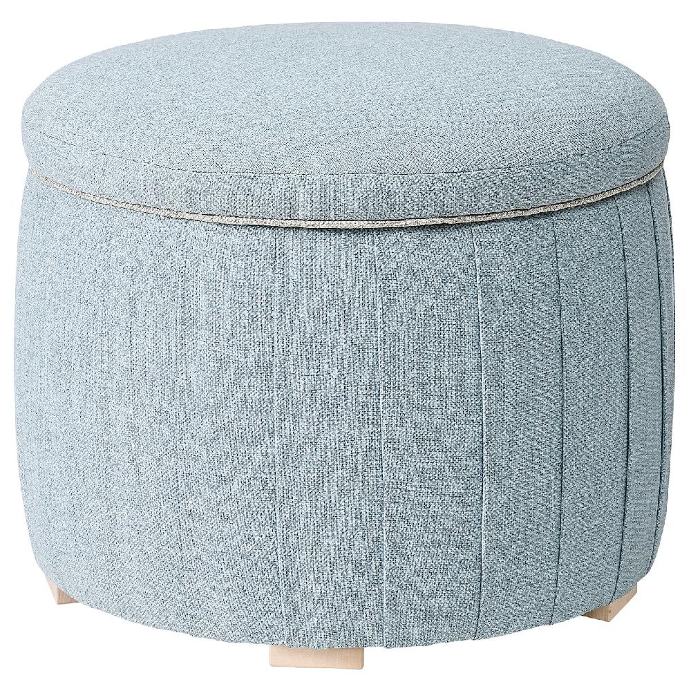 IKEA ÅTERLÖGA Pouf con contenitore/Kilanda azzurro