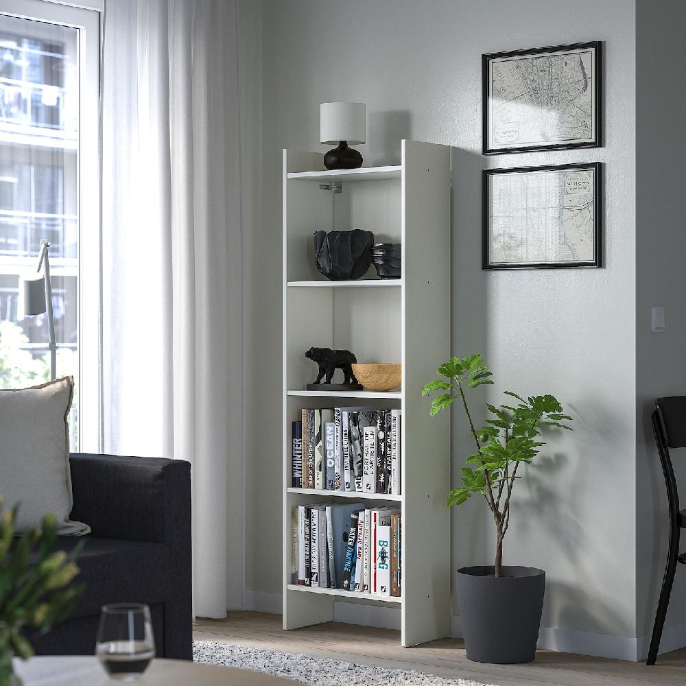 IKEA BAGGEBO Libreria Bianco 50x25x160 Cm