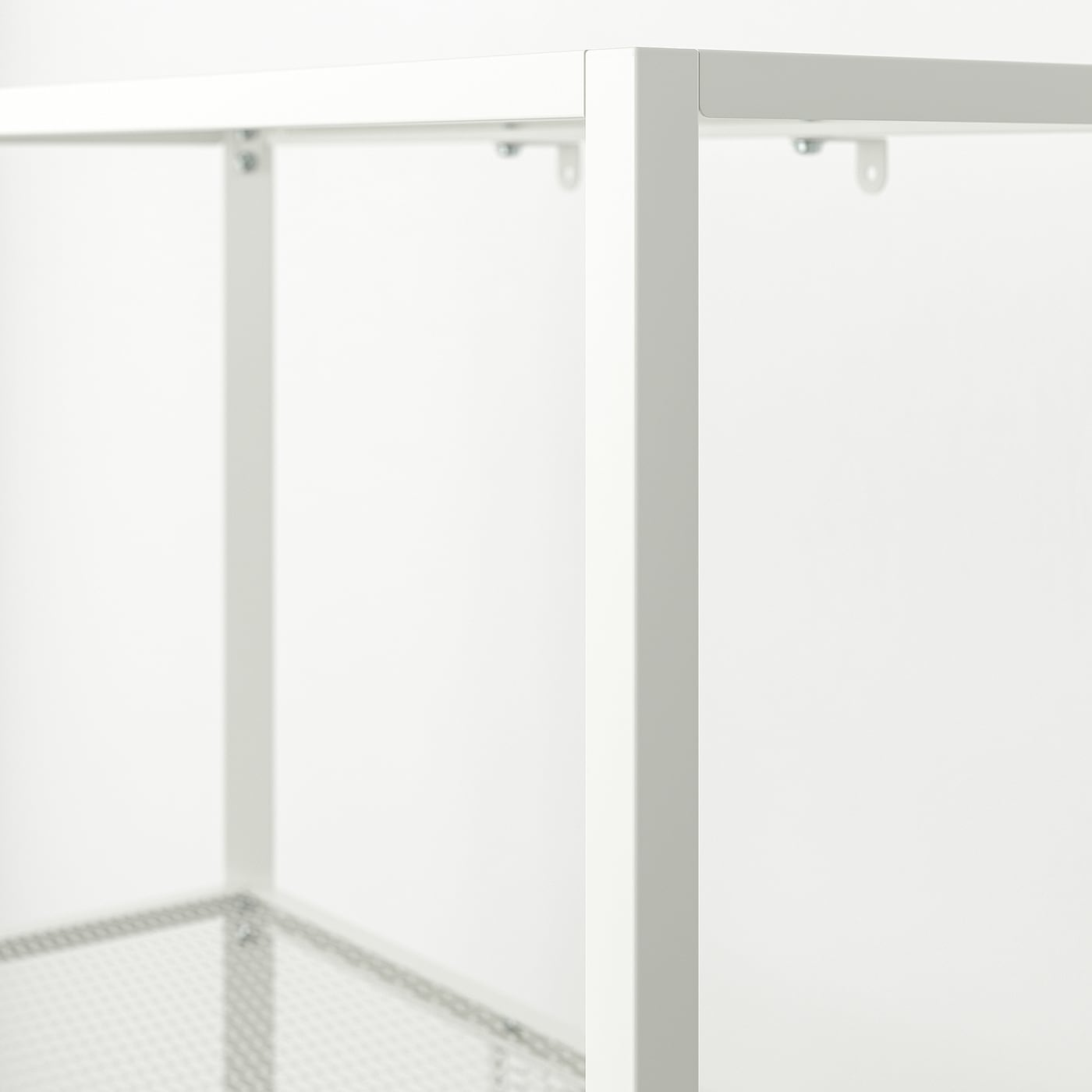IKEA BAGGEBO Scaffale Metallo/bianco 60x25x116 Cm