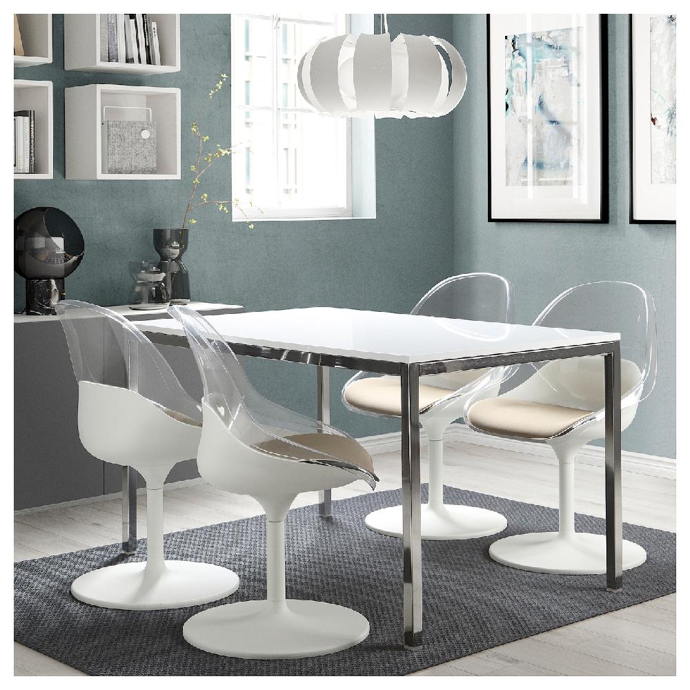 IKEA BALTSAR Sedia Girevole Bianco