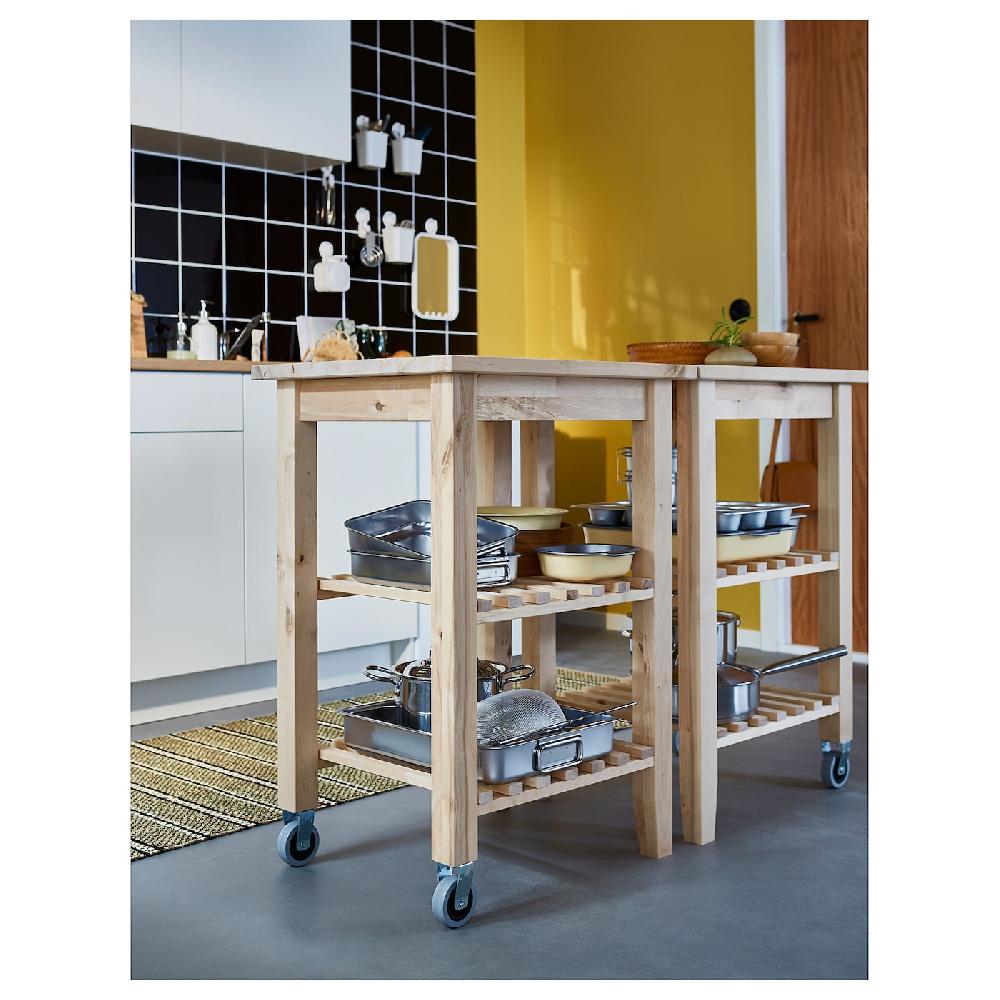 IKEA BEKVÄM Carrello Faggio 58x50 Cm