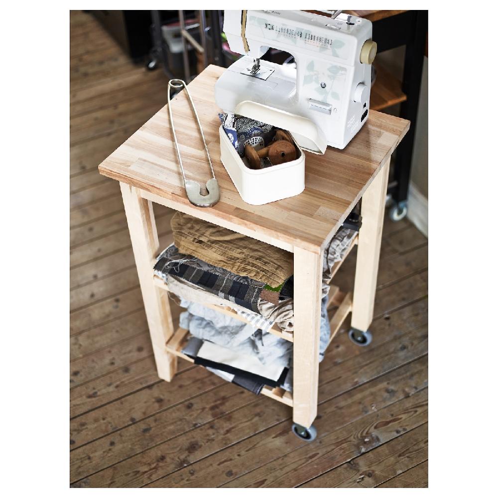 IKEA BEKVÄM Carrello Faggio 58x50 Cm