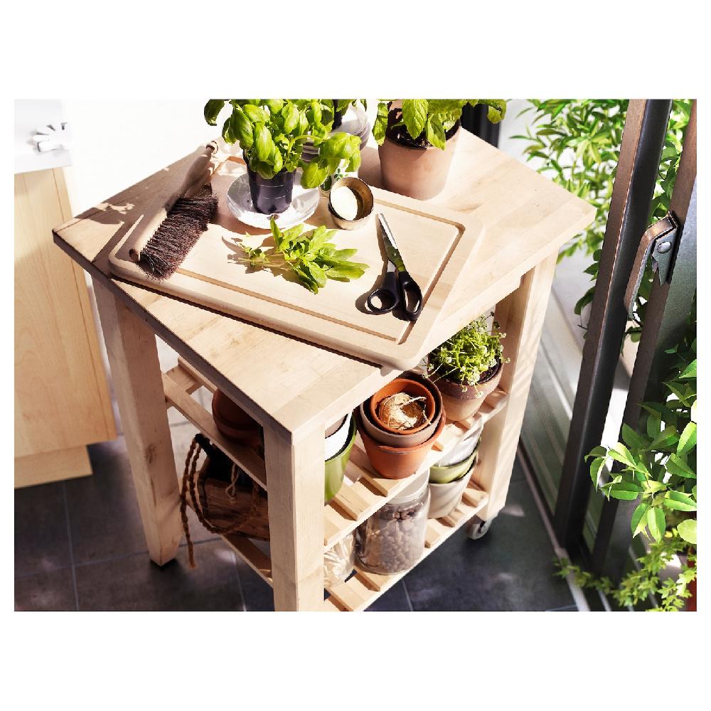 IKEA BEKVÄM Carrello Faggio 58x50 Cm