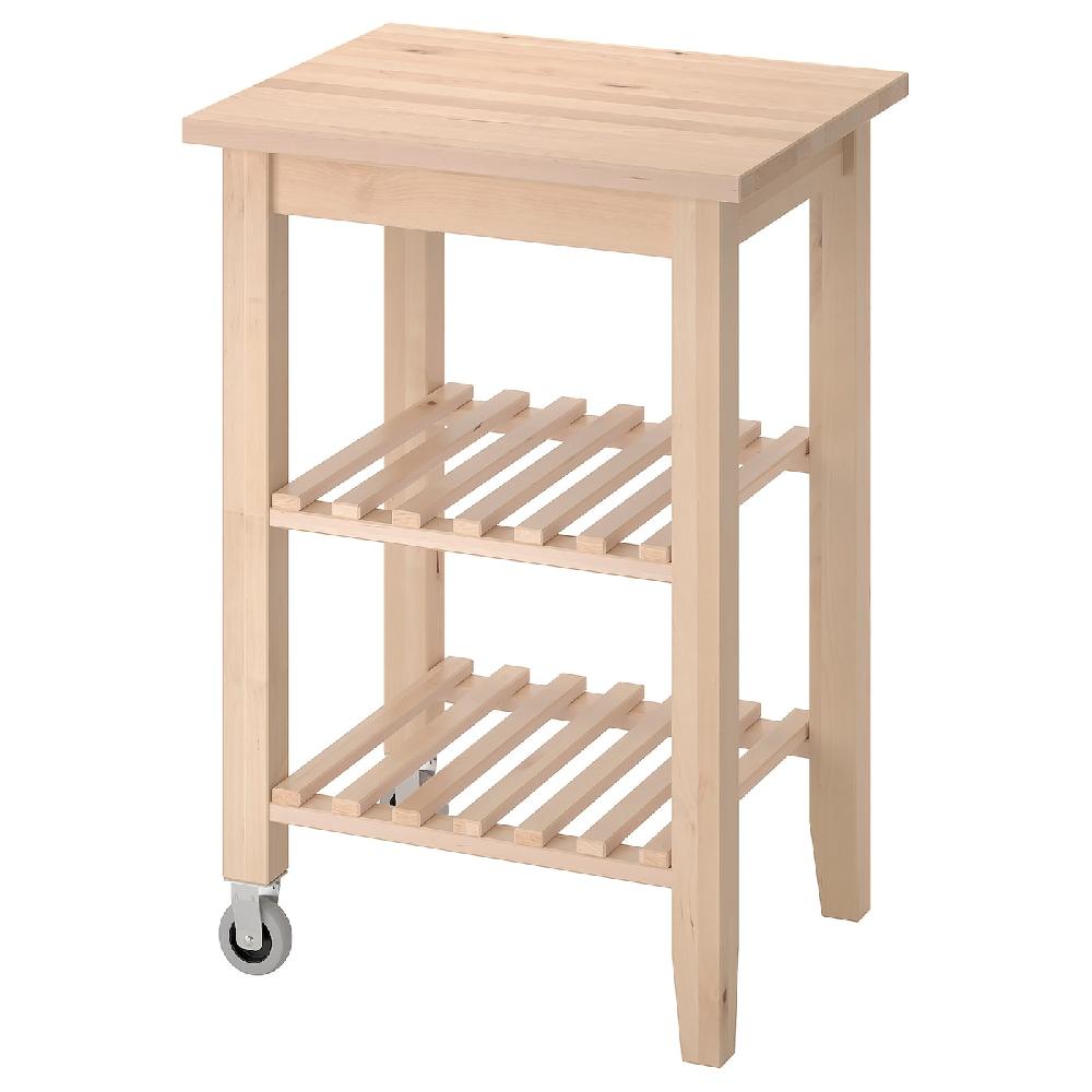 IKEA BEKVÄM Carrello faggio 58x50 cm