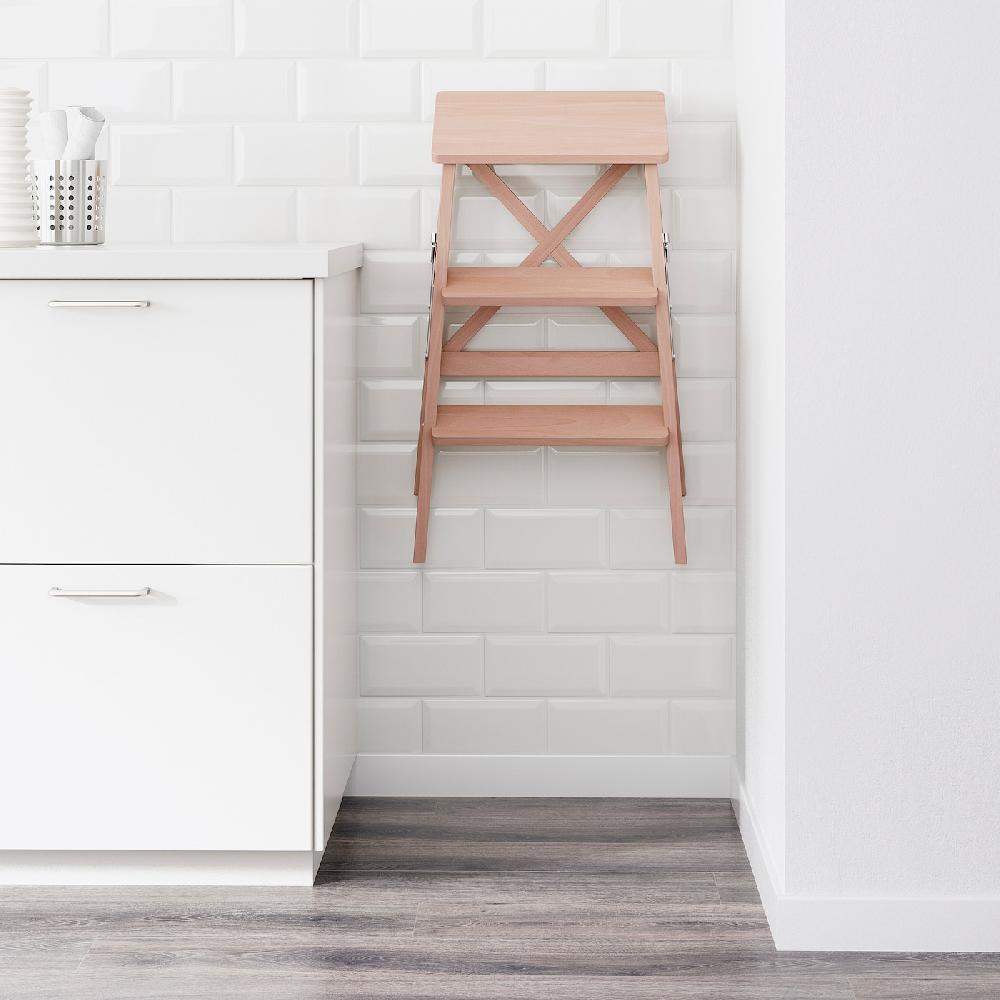 IKEA BEKVÄM Scaletta A 3 Gradini Faggio 63 Cm