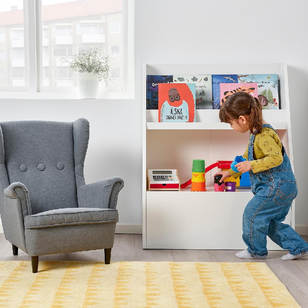 IKEA BERGIG Reggilibri A Scomparti Bianco