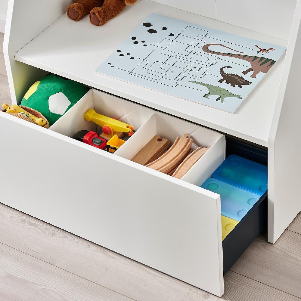 IKEA BERGIG Reggilibri A Scomparti Bianco