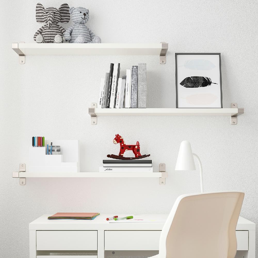 IKEA BERGSHULT Mensola Bianco 80x20 Cm