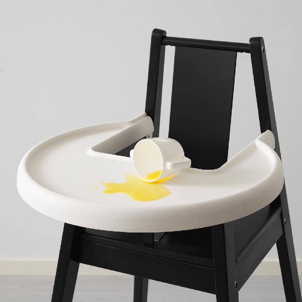 IKEA BLÅMES Seggiolone Con Vassoio Nero