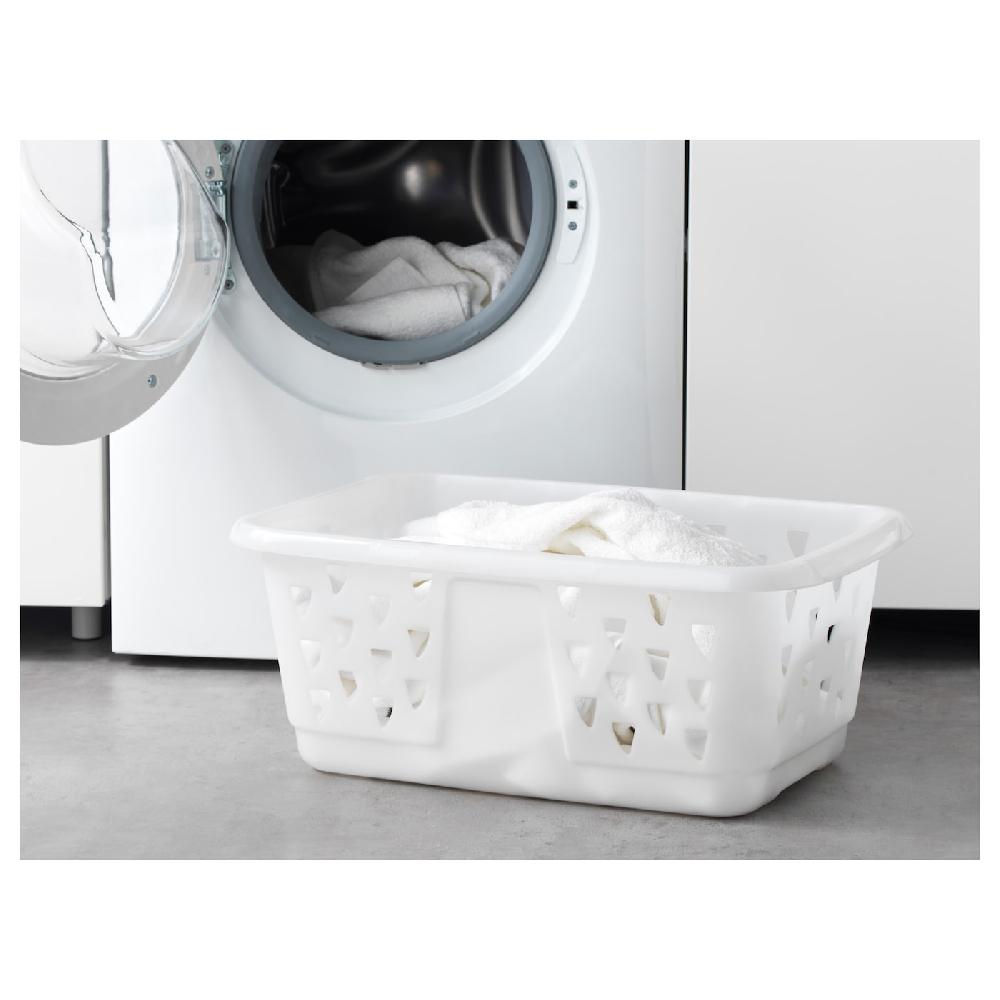 IKEA BLASKA Cesta Per Bucato Bianco 36 L