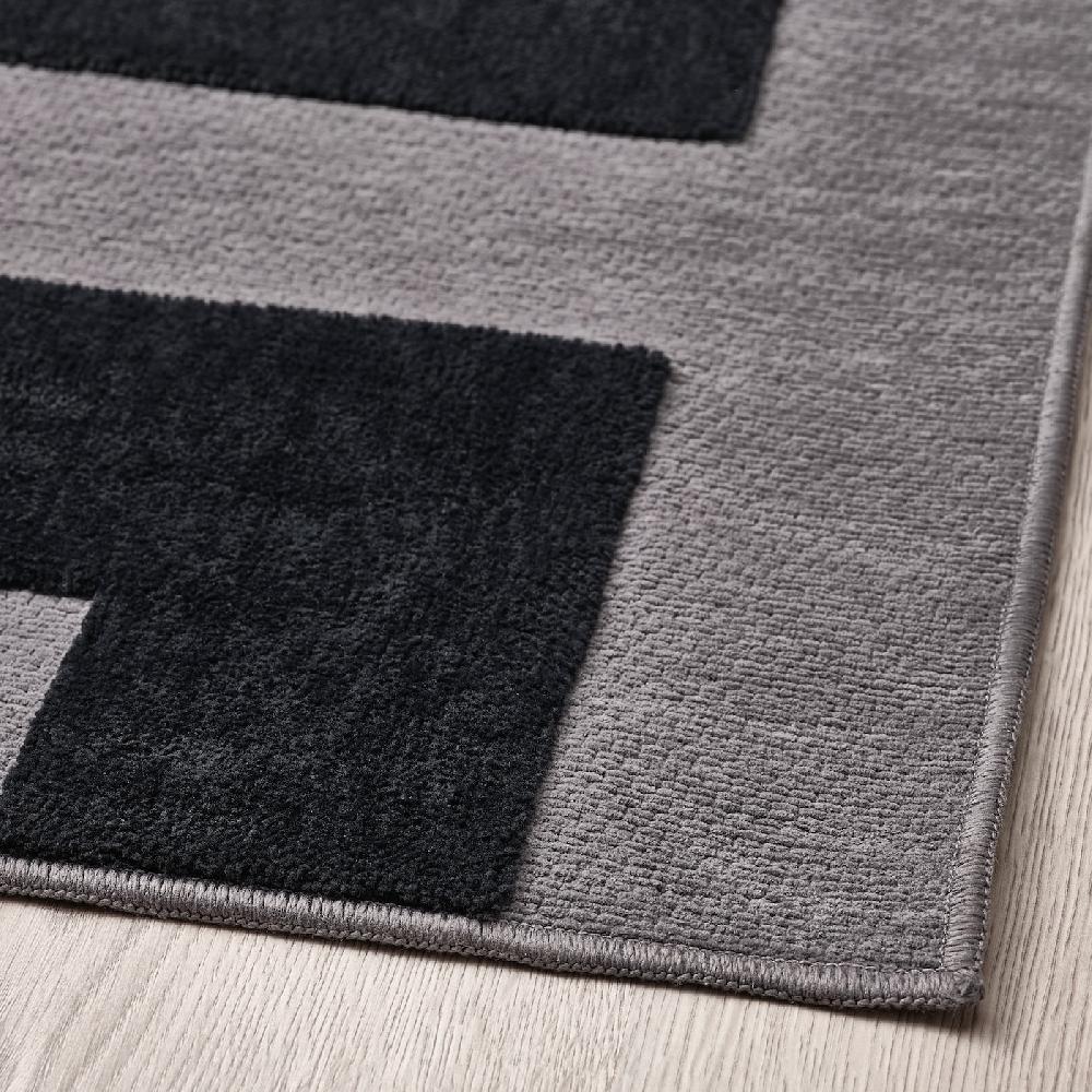 IKEA BLÅSKATA Tappeto Nero/grigio 105x160 Cm