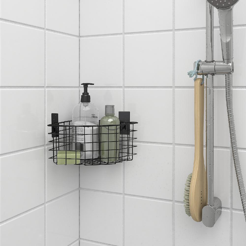 IKEA BLECKSJÖN Cestino Angolare Nero 28x21x12 Cm