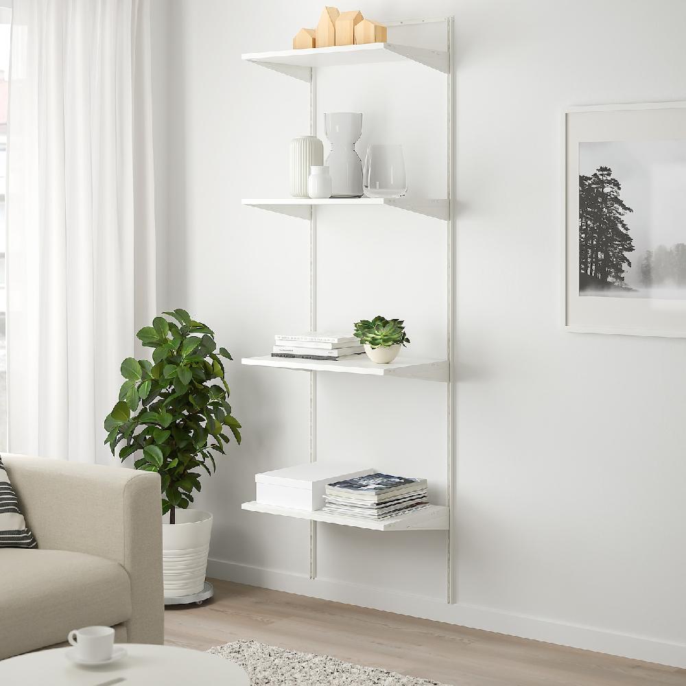 IKEA BOAXEL Scaffale Bianco 62x40x201 Cm