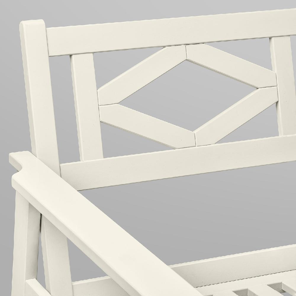 IKEA BONDHOLMEN Poltrona Da Giardino Bianco/beige
