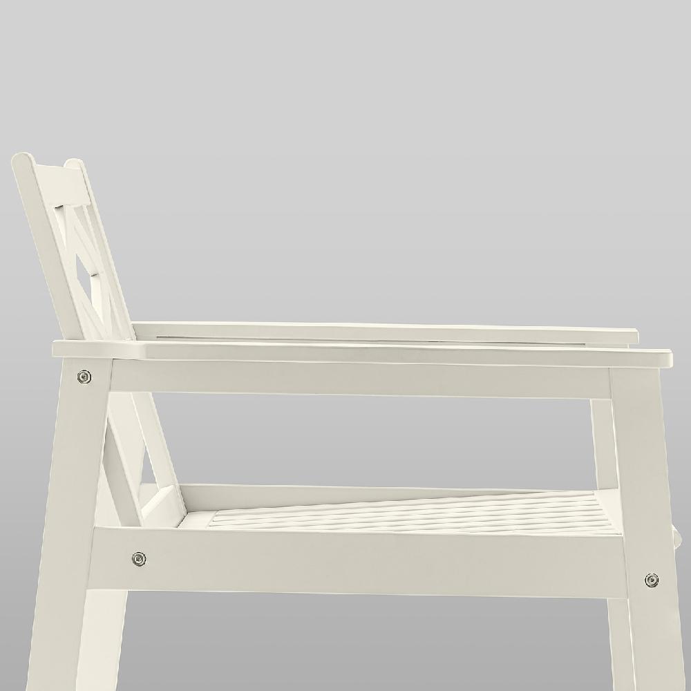 IKEA BONDHOLMEN Poltrona Da Giardino Bianco/beige