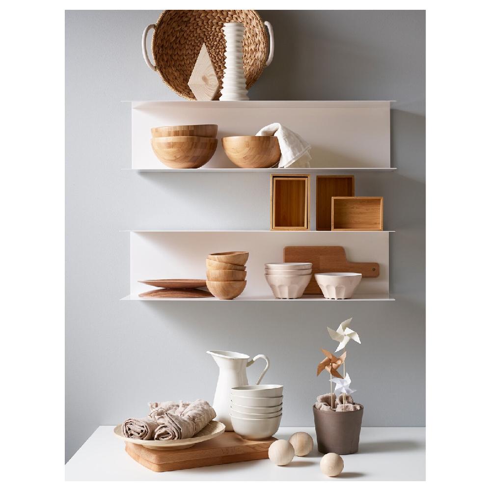 IKEA BOTKYRKA Scaffale Da Parete Bianco 80x20 Cm