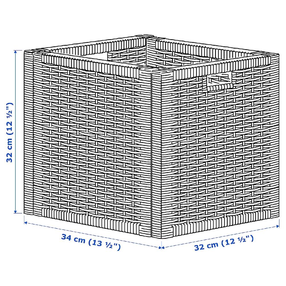 IKEA BRANÄS Cestino Rattan 32x34x32 Cm