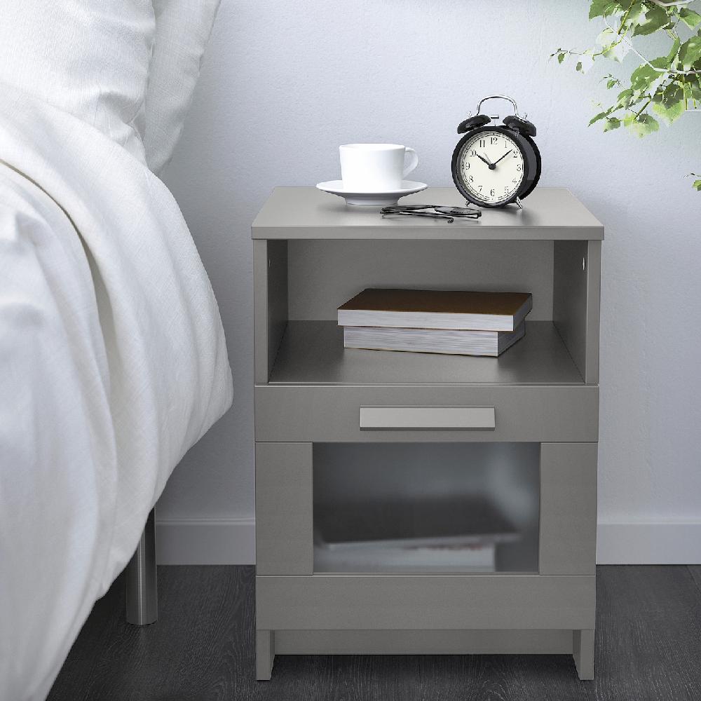 IKEA BRIMNES Comodino Grigio 39x41 Cm