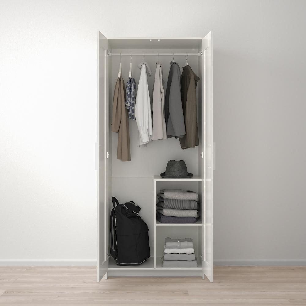 IKEA BRIMNES Guardaroba A 2 Ante Bianco 78x190 Cm