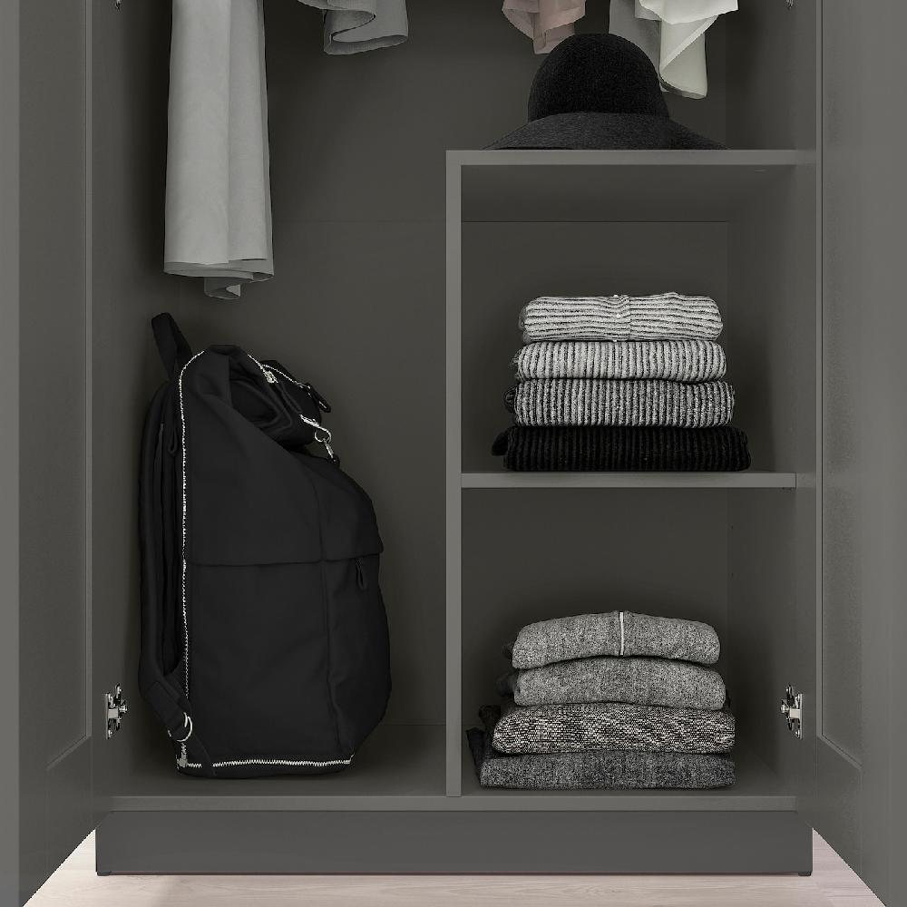 IKEA BRIMNES Guardaroba A 2 Ante Grigio 78x190 Cm