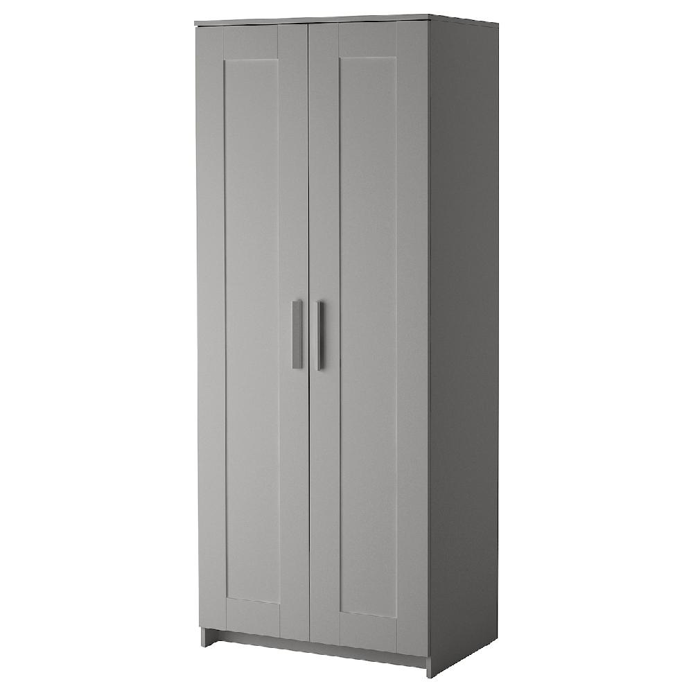 IKEA BRIMNES Guardaroba a 2 ante grigio 78x190 cm
