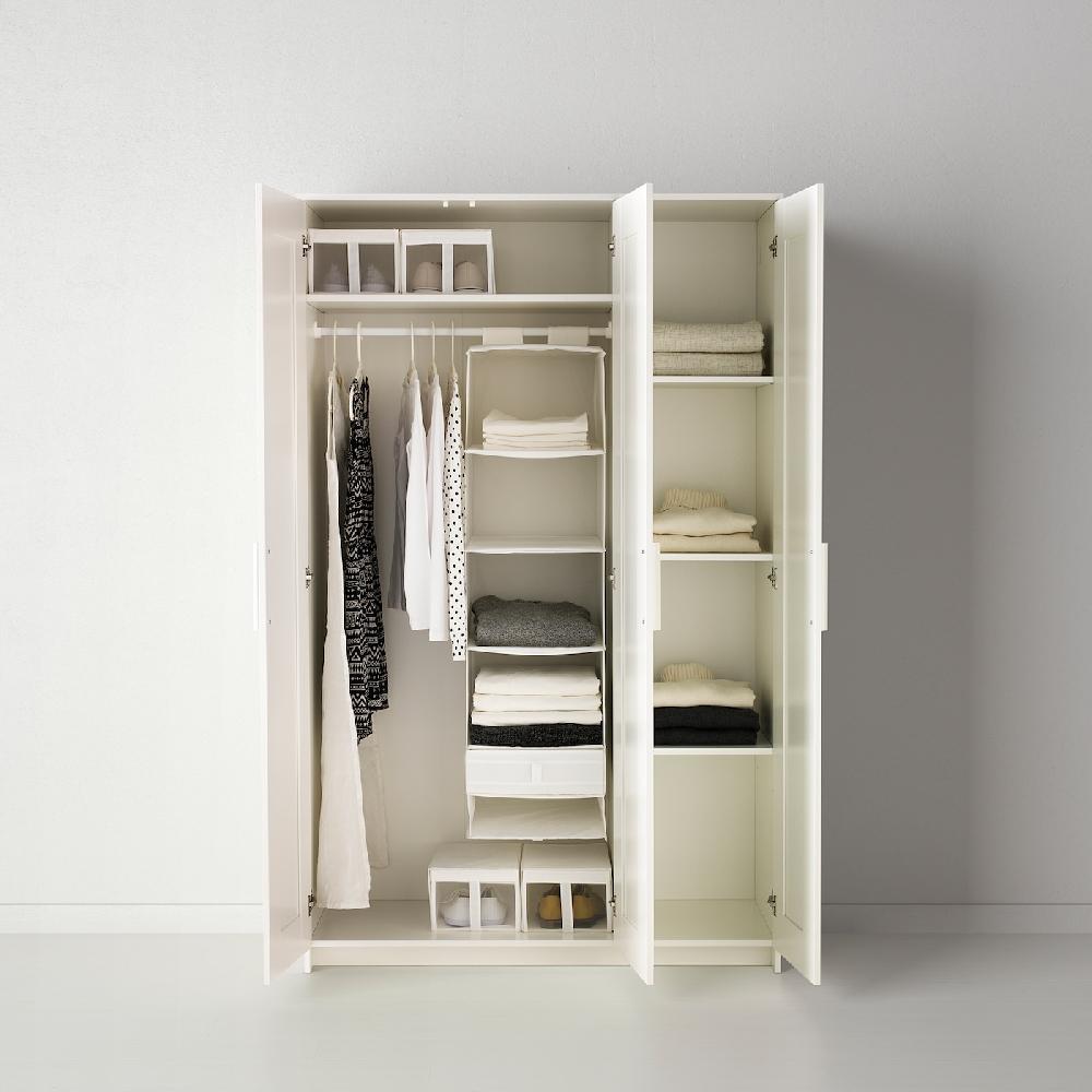 IKEA BRIMNES Guardaroba A 3 Ante Bianco 117x190 Cm
