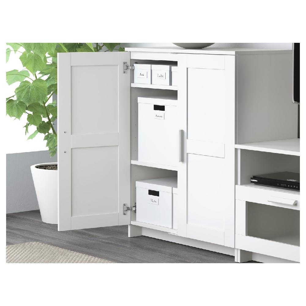 IKEA BRIMNES Mobile Con Ante Bianco 78x95 Cm