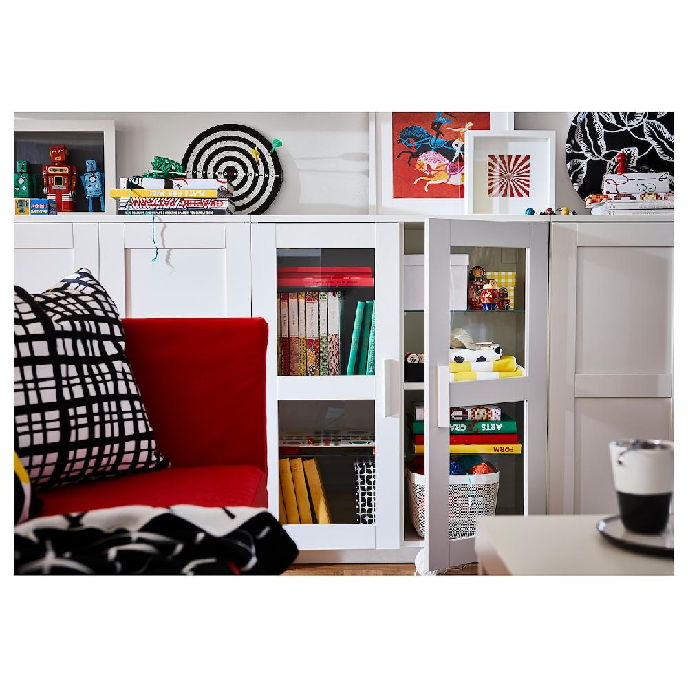 IKEA BRIMNES Mobile Con Ante Bianco 78x95 Cm