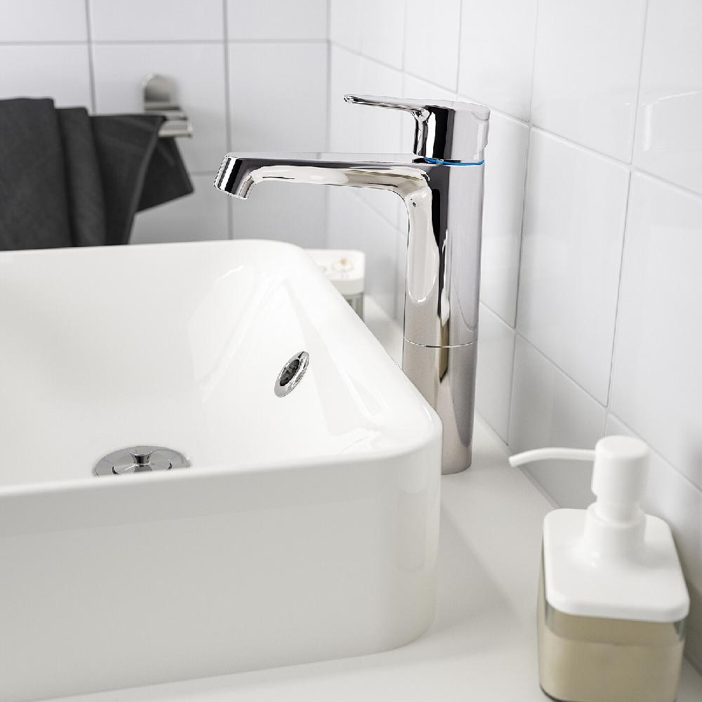IKEA BROGRUND Miscelatore Per Lavabo Alto Cromato