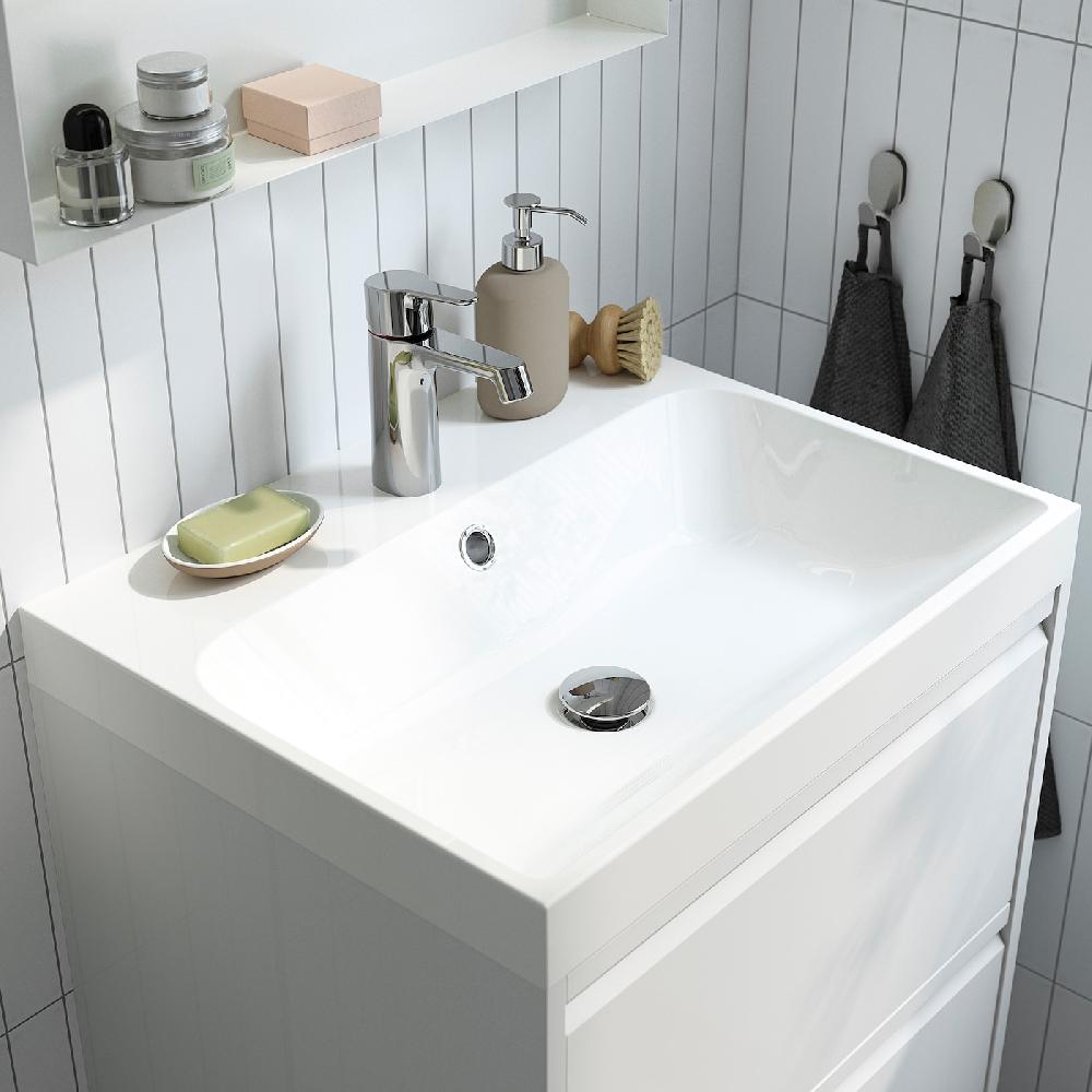 IKEA BROGRUND Miscelatore Per Lavabo Cromato