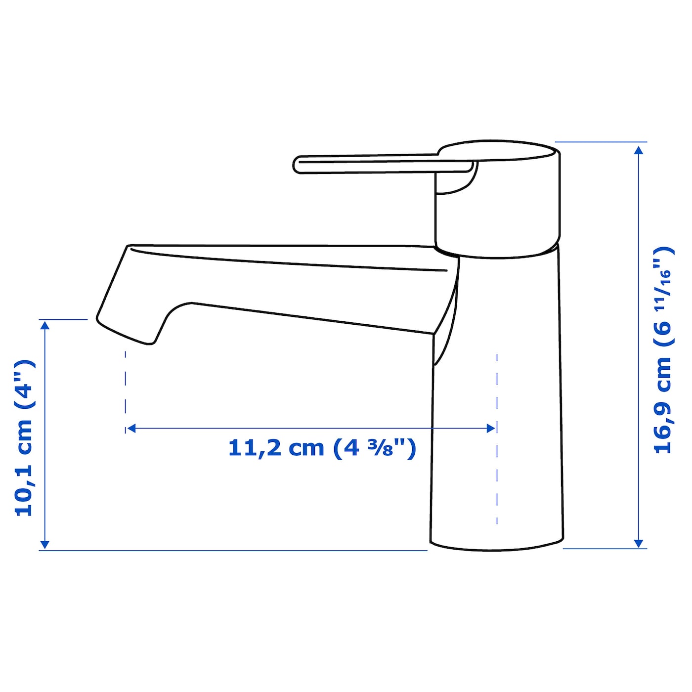 IKEA BROGRUND Miscelatore Per Lavabo Cromato