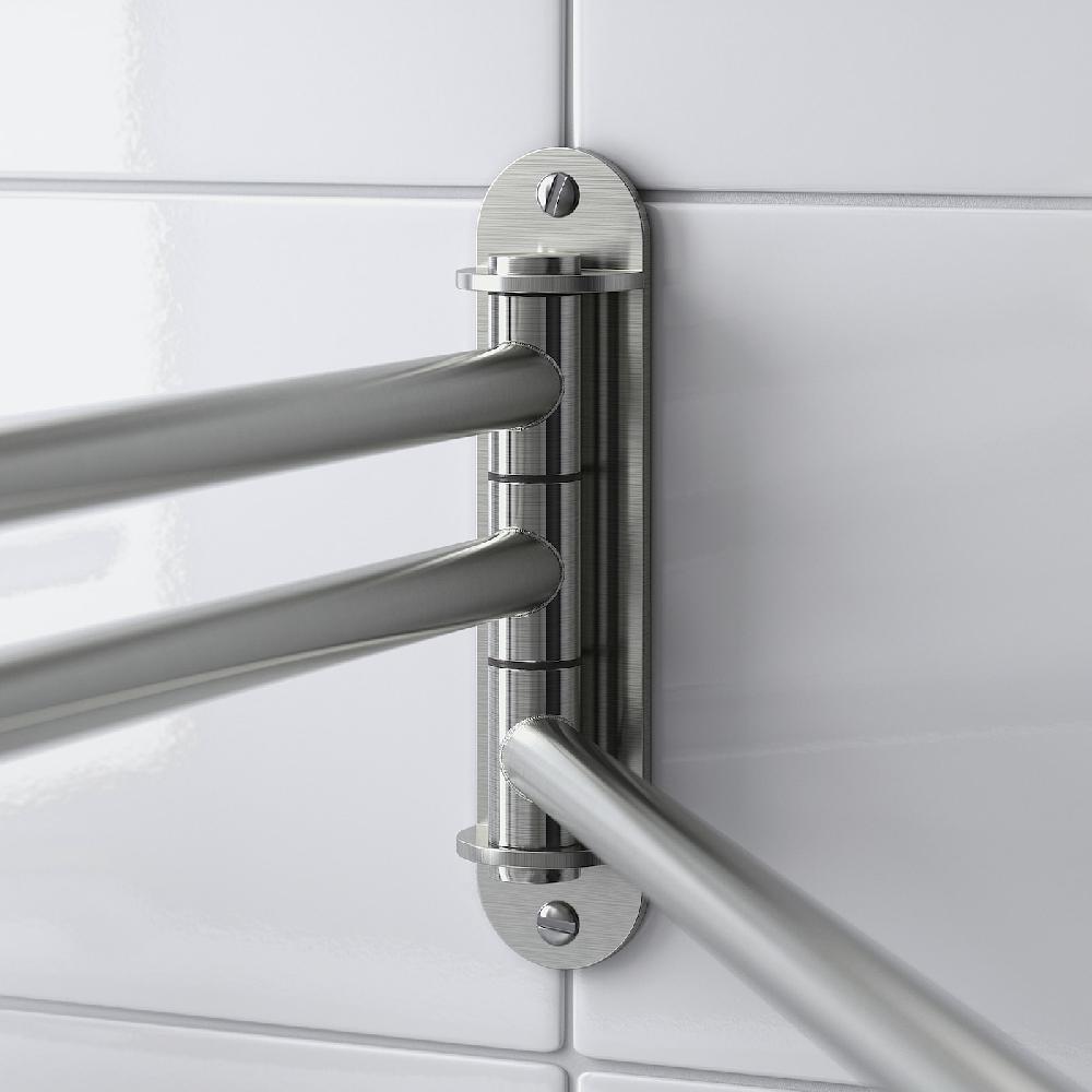 IKEA BROGRUND Portasciugamani A 3 Bracci Inox