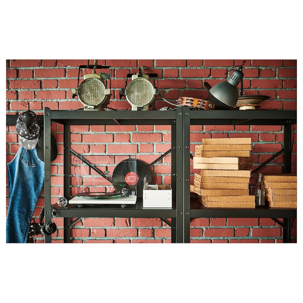 IKEA BROR Scaffale Nero 254x40x190 Cm