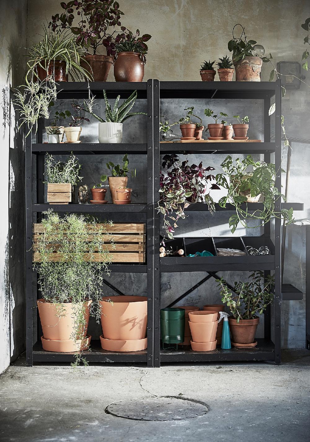 IKEA BROR Scaffale Nero 85x40x190 Cm