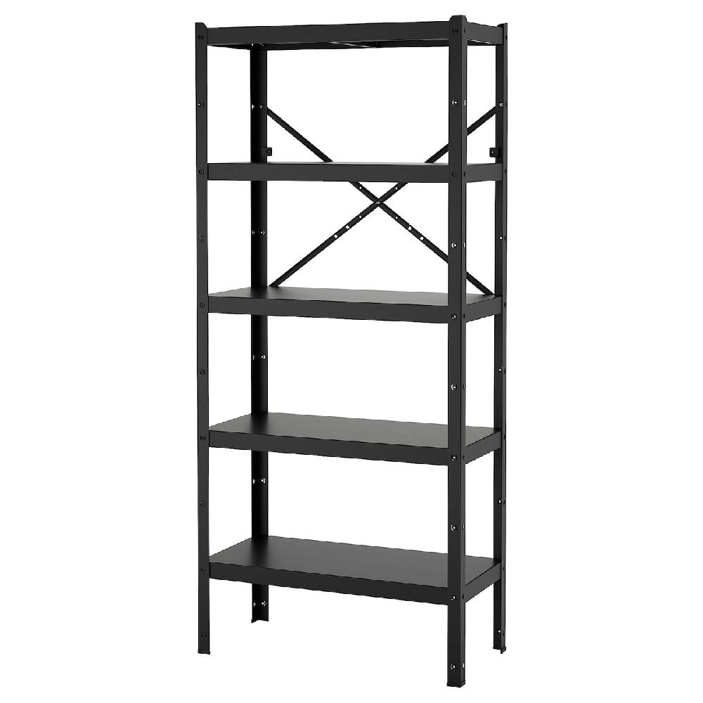 IKEA BROR Scaffale nero 85x40x190 cm