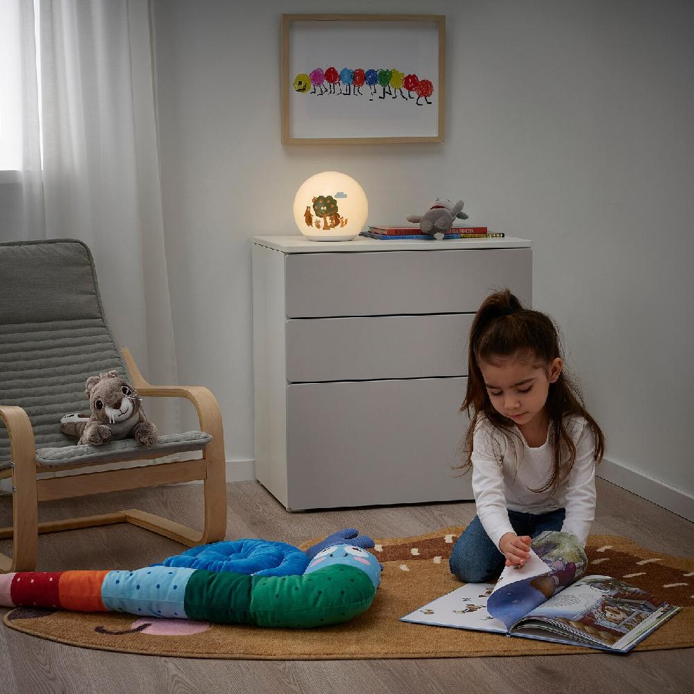 IKEA BRUMMIG Lampada Da Tavolo A LED Motivo Bosco