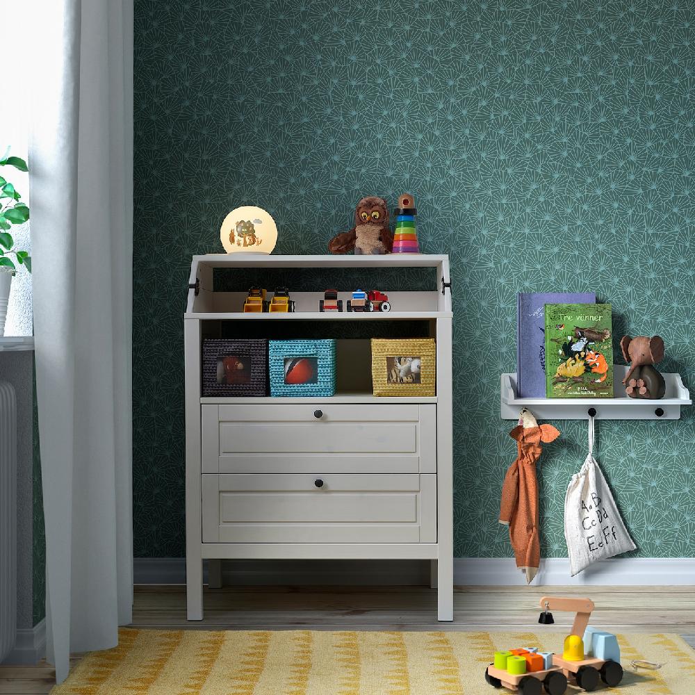 IKEA BRUMMIG Lampada Da Tavolo A LED Motivo Bosco