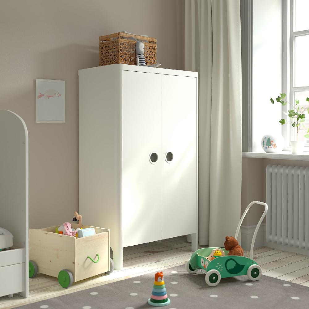IKEA BUSUNGE Guardaroba Bianco 80x139 Cm