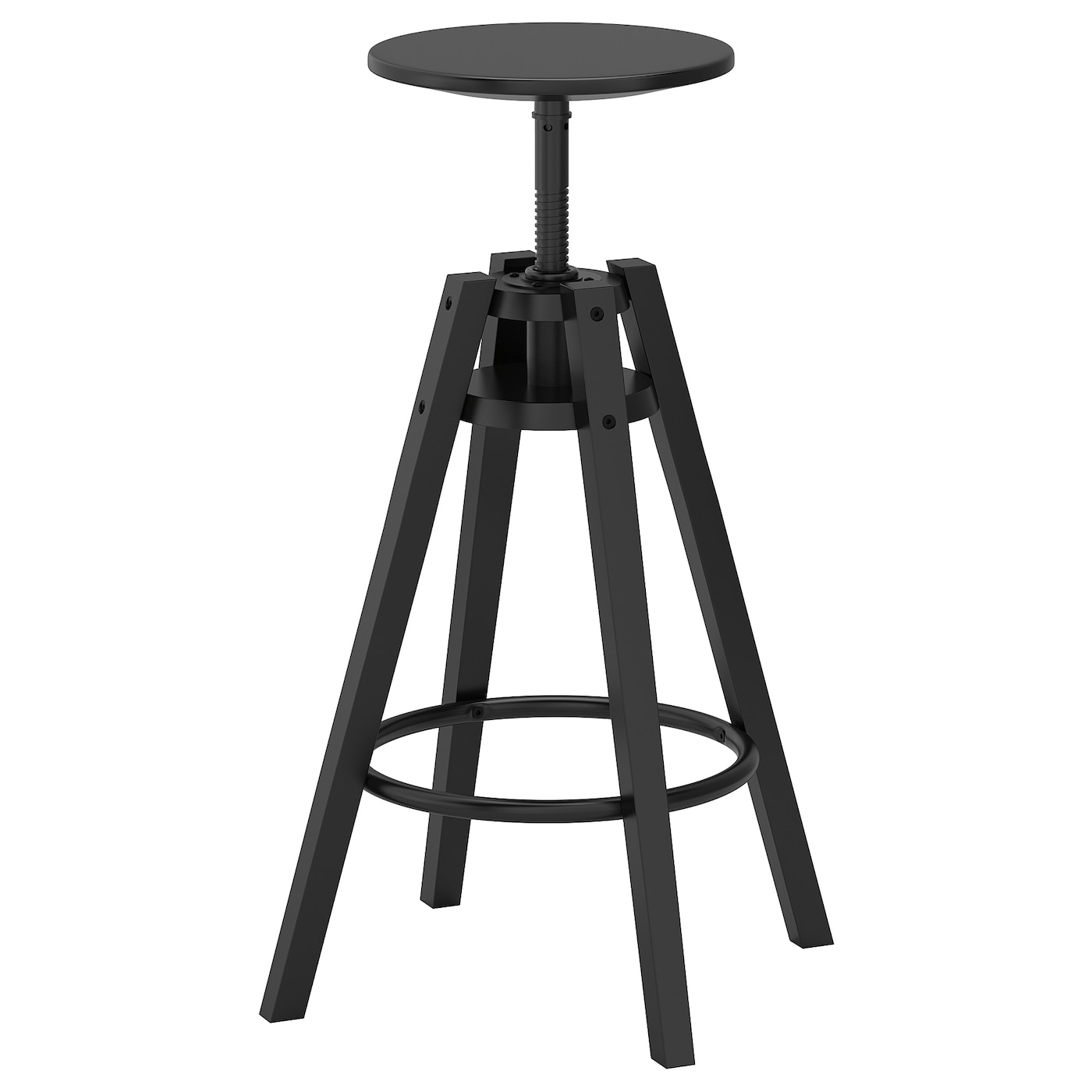 IKEA DALFRED Sgabello bar nero 63-74 cm
