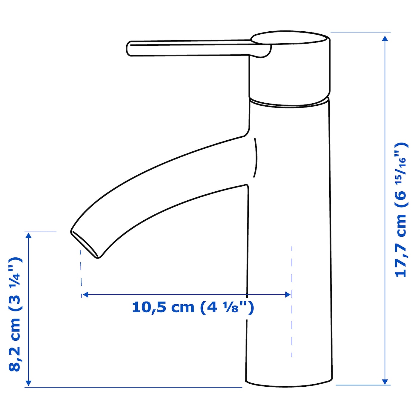 IKEA DALSKÄR Miscelatore Per Lavabo Cromato